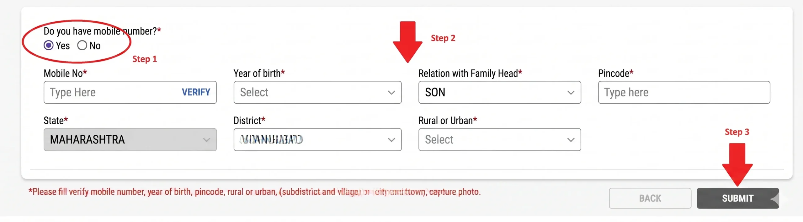 ayushman card online apply step